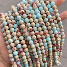Natural Shoushan Stone Round Beads For Jewelry Making 15" 4mm 6mm 8mm 10mm 12mm