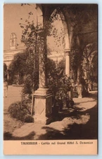 TAORMINA Cortile nel Grand Hotel S. Domenico ITALY Postcard