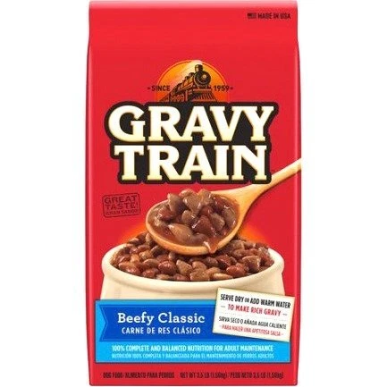 Gravy Train Beefy Classic Dry Dog Food, 3.5 lb