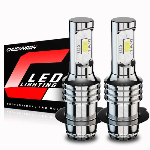 For Kawasaki Bayou - LED Headlights 2x Bulbs 6000K White Kit 220 250 300 400