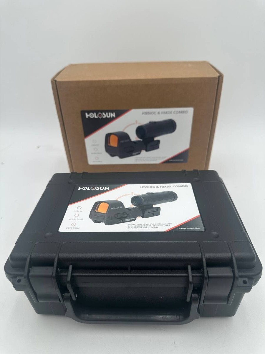 HOLOSUN HS510C Open Reflex Red Dot Sight with HM3X Magnifier