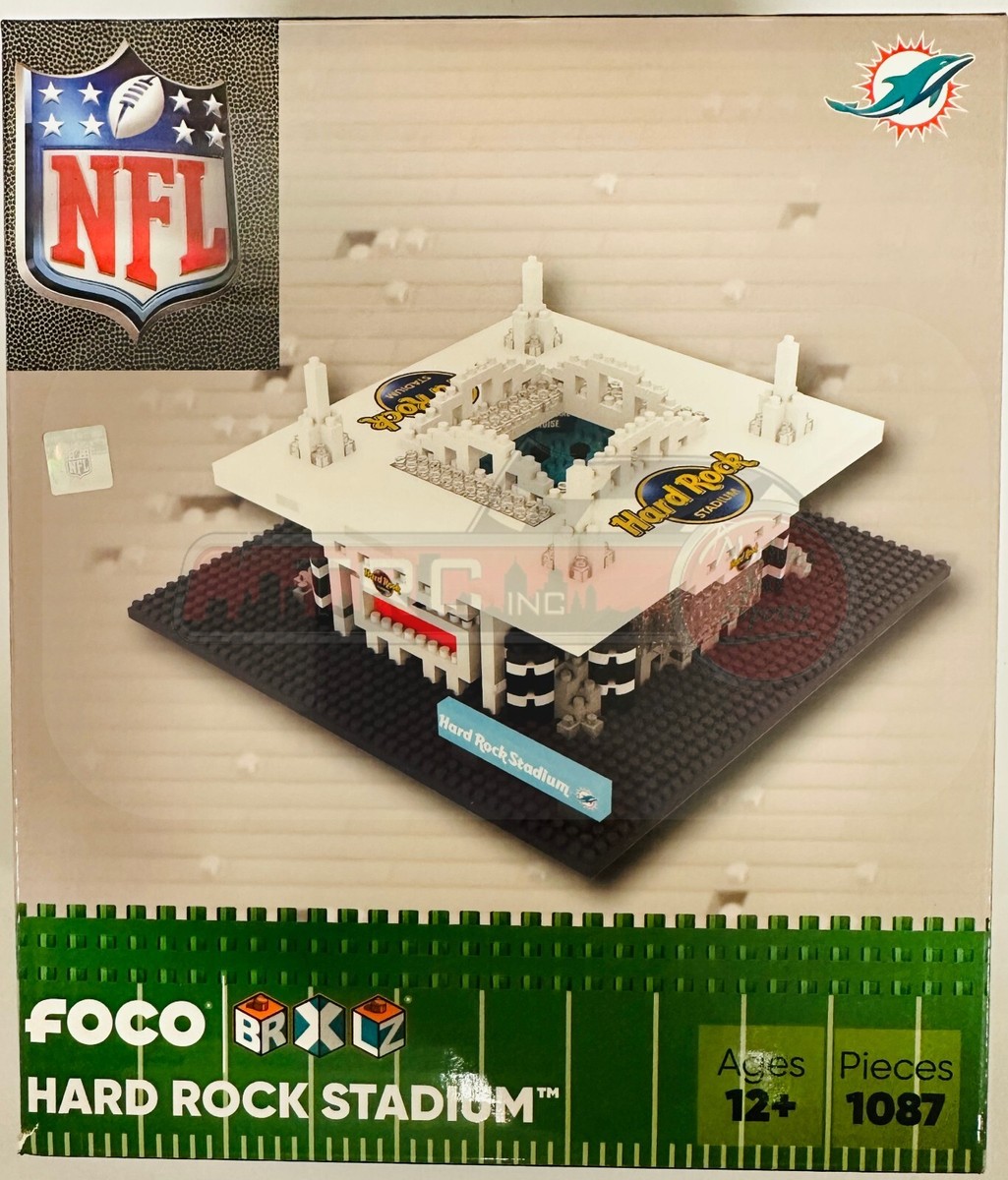 Miami Dolphins NFL BRXLZ Hard Rock Stadium 3-D Construction Block