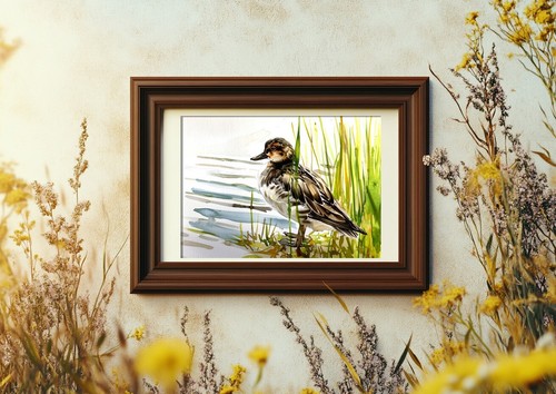 Watercolor Duck 5"x7" Print on Matte Paper | Elegant Wildlife Art - Picture 10 of 17