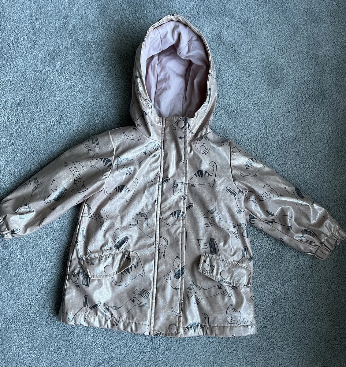 Pink top dinosaur coat