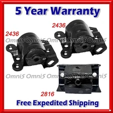 O214 Fits 1996 Chevrolet G30 4.3L AUTO Engine Motor & Transmission Mount Set 3pc