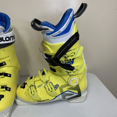 Salomon Ski Boots/Ylw/Adult/Xmax130 689 295mm 25/25.5 | eBay