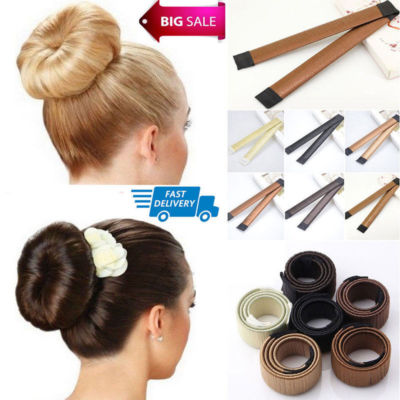 Hair Bun Maker Donut Styling Bands Former Foam French Twist Magic