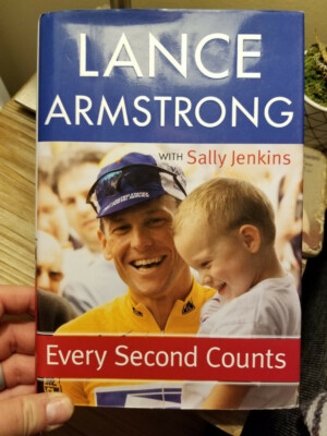 Every Second Counts by Lance Armstrong 2003 1st Edition 1st Printing HB DJ VGC!!