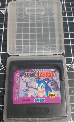 Sega Game Gear Spiel - Sonic Chaos - Authentic Tested Cartridge Plus Case