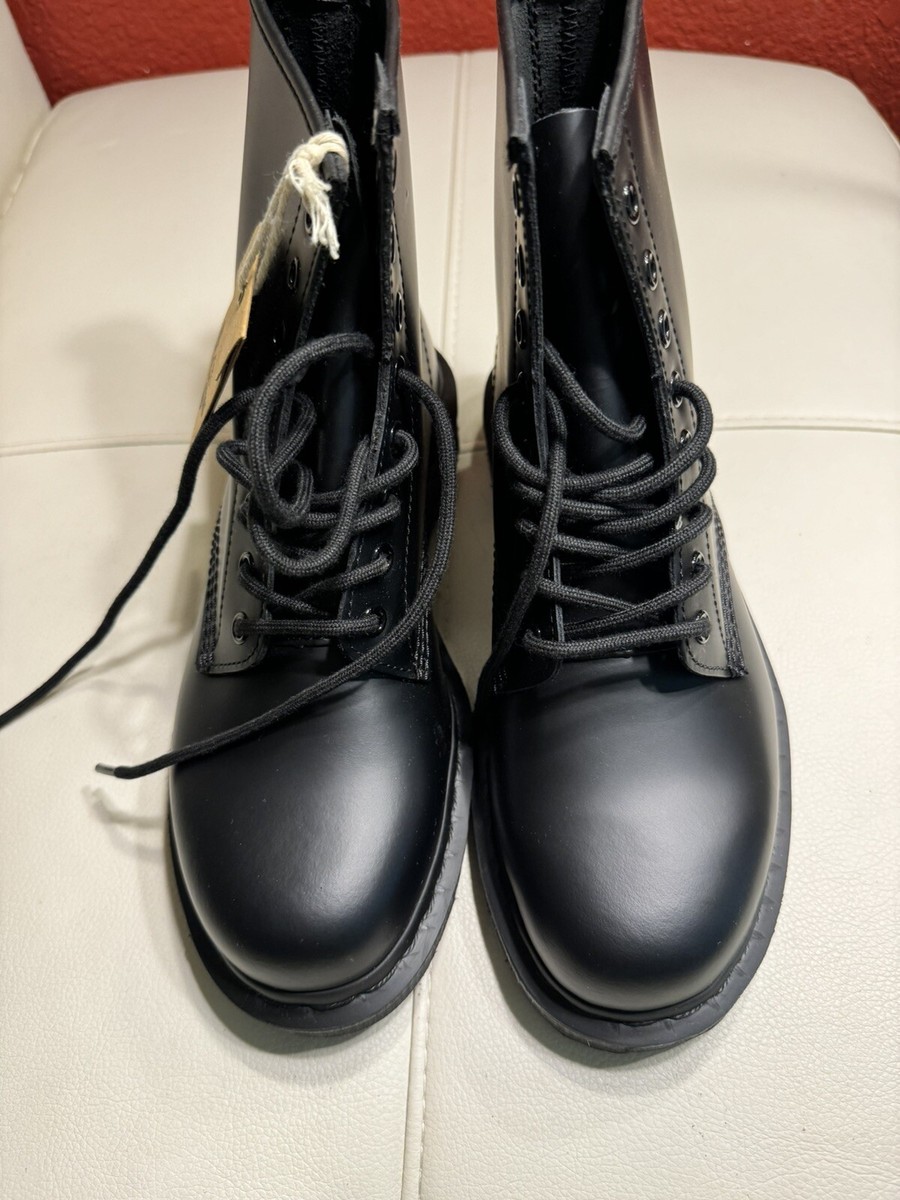 Dr martens 1460 MONO SMOOTH LEATHER LACE UP BOOTS Size 9