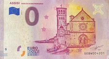 Ticket 0 Euro Assisi Basilica San Francisco Italy 2019 Number 4201