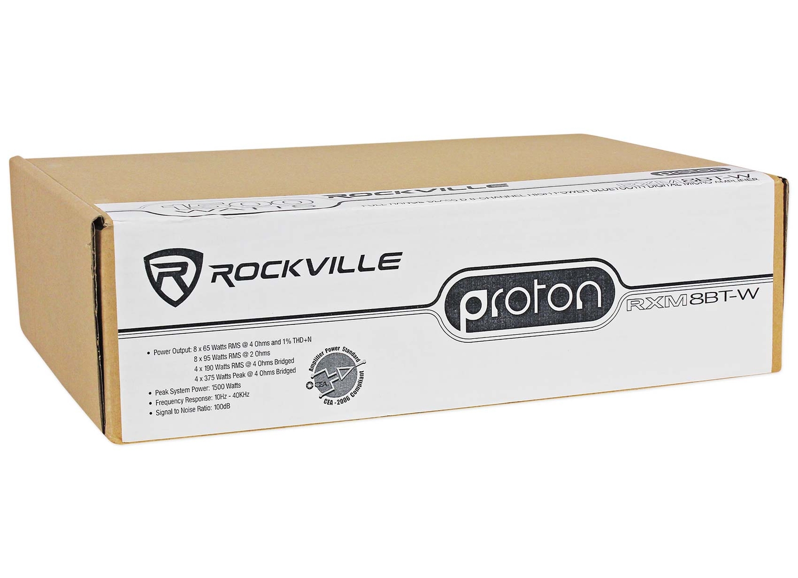 Rockville RXM8BTW 8-канальный 1500-ваттный Морской Bluetooth-усилитель для лодок Комплект усилителей