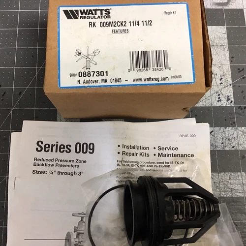 NEW WATTS Watts RK 009M2CK2 1 1/4 1 1/2 (LZ16K)