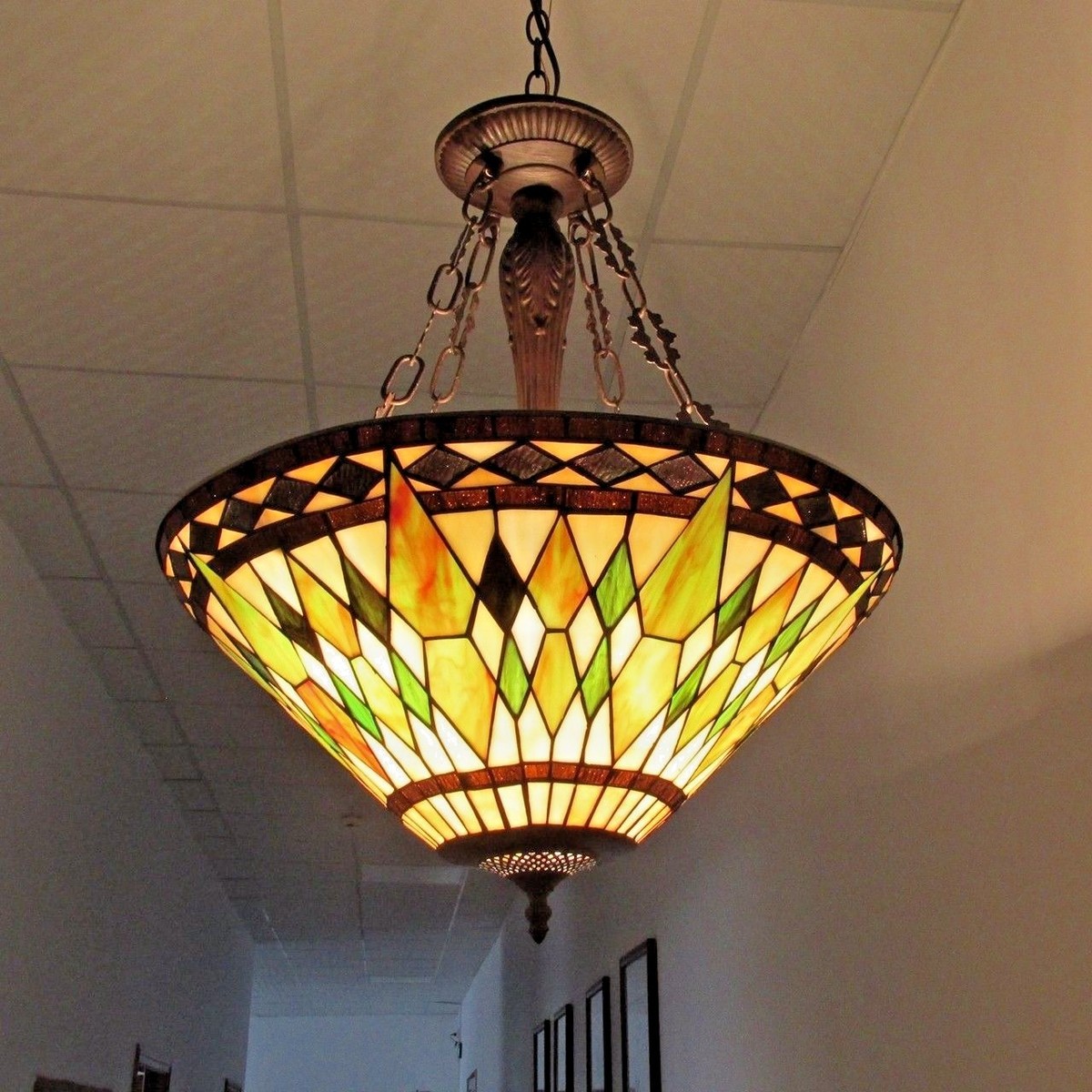 Ceiling Pendant Light Tiffany Style Hanging 20