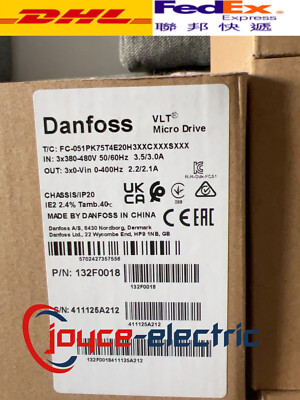 1PCS New 132F0018 DANFOSS VLT MICRO DRIVE Expedited Shipping 12 months warranty！