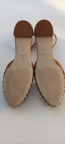 Wittner Size 40 Calissa Brown Leather Flat Sandals Near New - Picture 9 of 15