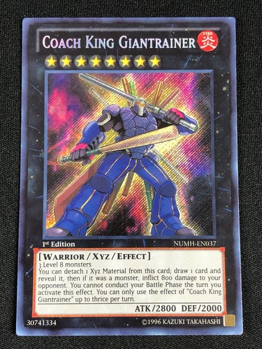 YUGIOH COACH KING GIANTRAINER NUMH-EN037 1ST SECRET NM - 第 1/1 張圖片