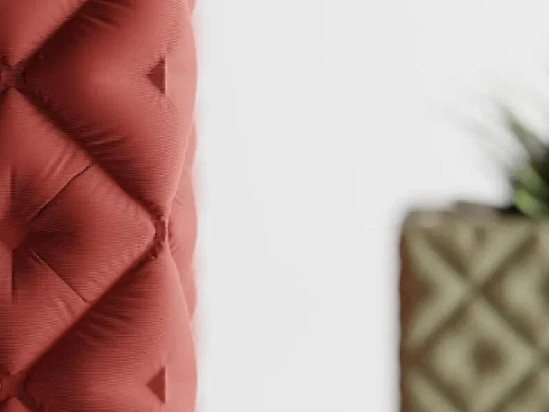 Inflated Soft Cloth Look Planter Square Tufted Diamond Pattern | Kitchen Home Be - Image 4 of 4