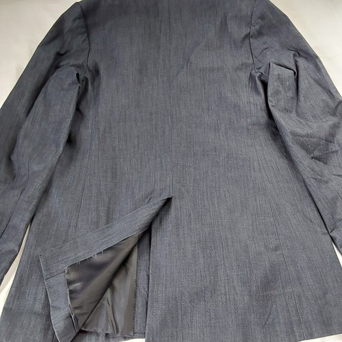 Giacca blazer Banana Republic donna scolaro blu denim causale nuova con etichetta taglia 4 - Foto 10 di 10