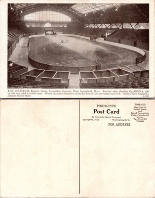 The Coliseum Eastern States Exposition Springfield Mass Postcard