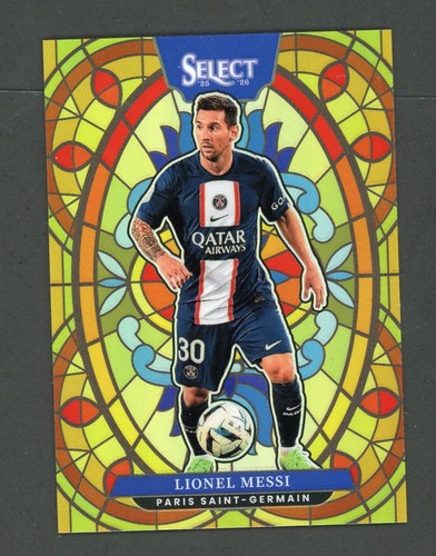 2025-26 Panini Select Ligue 1 McDonalds Lionel Messi Stained Glass SP #25 PSG
