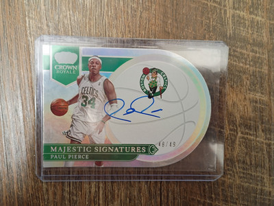 Paul Pierce 2022-23 Panini Majestics Crown Royale Signatures #48#MS-PPC #48/49