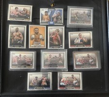 Topps Chrome Boxing 12 Card Lot Refractors + Numbered serial + Roy Jones Jr 
