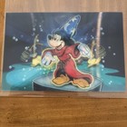Mickey Mouse The Wizard 3D Lenticular Postcard Disneyland Resort/Winnie The Pooh — photo 1