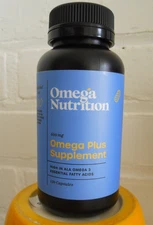 Omega Nutrition Omega Plus Supplement  600 mg  150 softgels  FREE SHIPPING