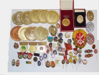Bundle GST Badges MdI VP NVA DDR KVP Society for Sport and Technology