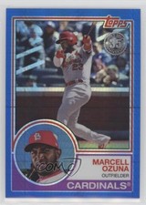 2018 Topps Silver Pack 1983 Design Chrome Update Series Blue Marcell Ozuna 8u9