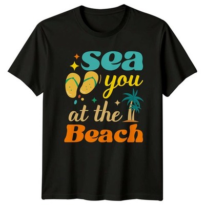 Sea You At The Beach T-Shirt Sommer Urlaub Strandleben Geschenk für Sie und Ihn