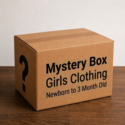 Girls Clothing MYSTERY BOX -  10 items for Newborn to 3 Month Old Girls