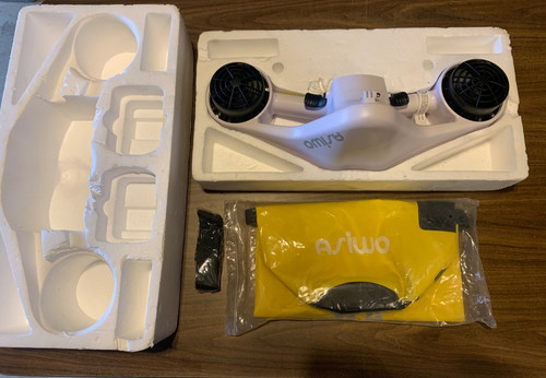 ASIWO MANTA  Seascooter Underwater Scooter White.  Missing Battery. Untested.