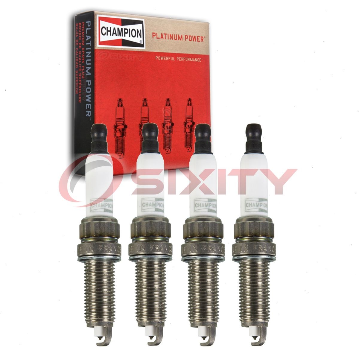 4 pc Champion Platinum Spark Plugs for 2011-2016 Mini Cooper Countryman 1.6L zn