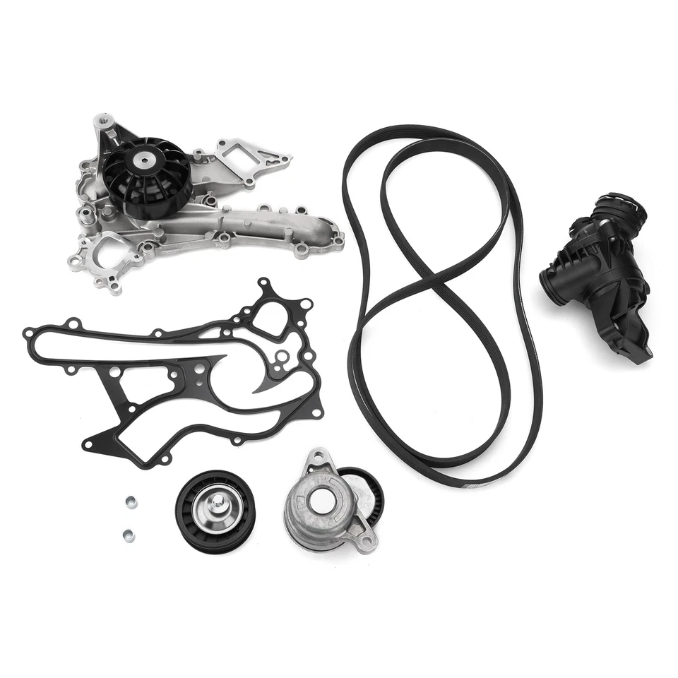 Water Pump & Gaskets Kit for Mercedes-Benz C300 C350 E350 E400 GLK350 GLE350 - Image 2 of 4