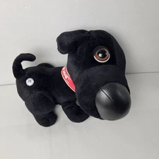 The Dog Artlist Collection Big Head Nose Black Lab Plush Dog Barking Interactive