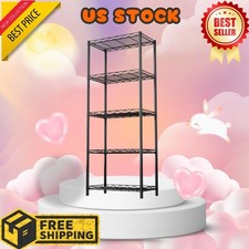 5-Tier Wire Shelving Unit, Metal Storage Rack for Pantry, Closet, Kitchen, Laund