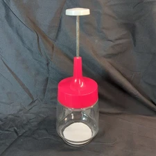 Vintage Gemco Food Nut Chopper USA Stainless Red Kitchen Complete Very Nice