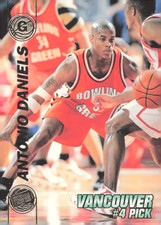 1997 Press Pass Double Threat - Antonio Daniels #4 (RC) Grizzlies Bowling Green