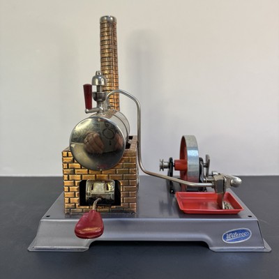 Wilesco Steam Engine Toy D5 1960s Untested Germany Note From Original Owner