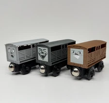 Wooden Railway 3 Troublesome Cattle Trains Custom