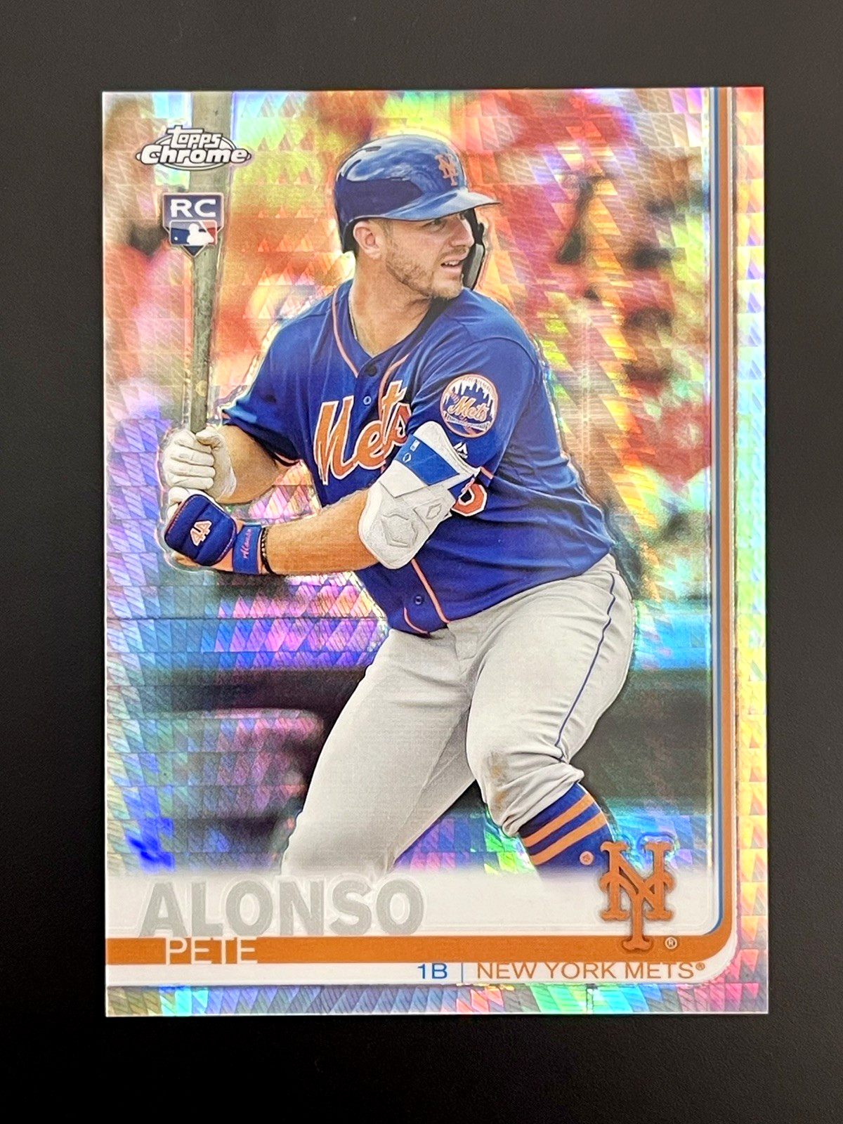 2019 Topps Chrome Pete Alonso #204 Prism Refractor Parallel ROOKIE RC  🔥