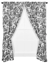 Ellis Curtain Victoria Park Toile 68-Inch-by-84 Inch Tailored Panel Pair with...