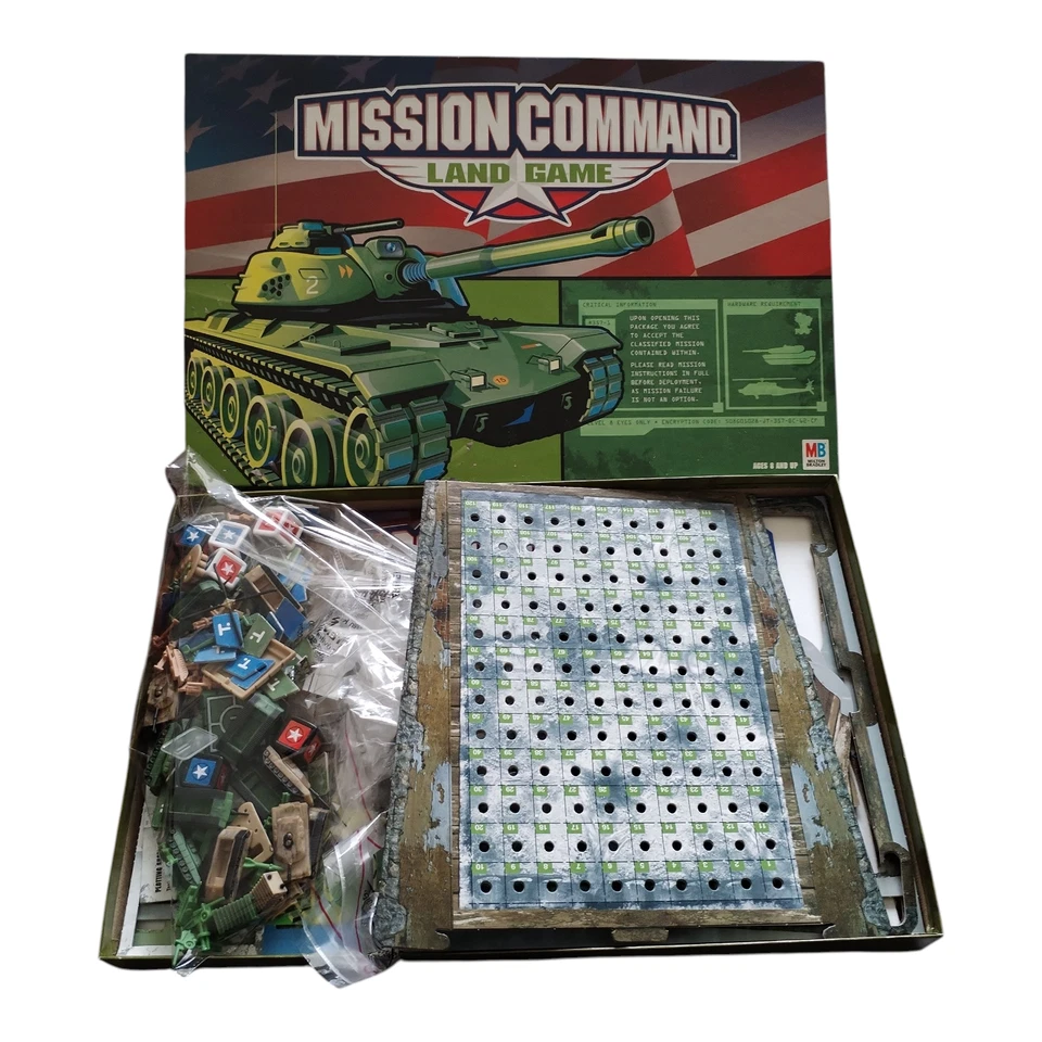 MB Mission Command Land Game Tactical War 8+ Vintage 2003 - Preloved GC - Image 2 of 4