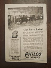 1922 Michelin Cords/Philco Batteries Vintage Magazine Ad Great Images