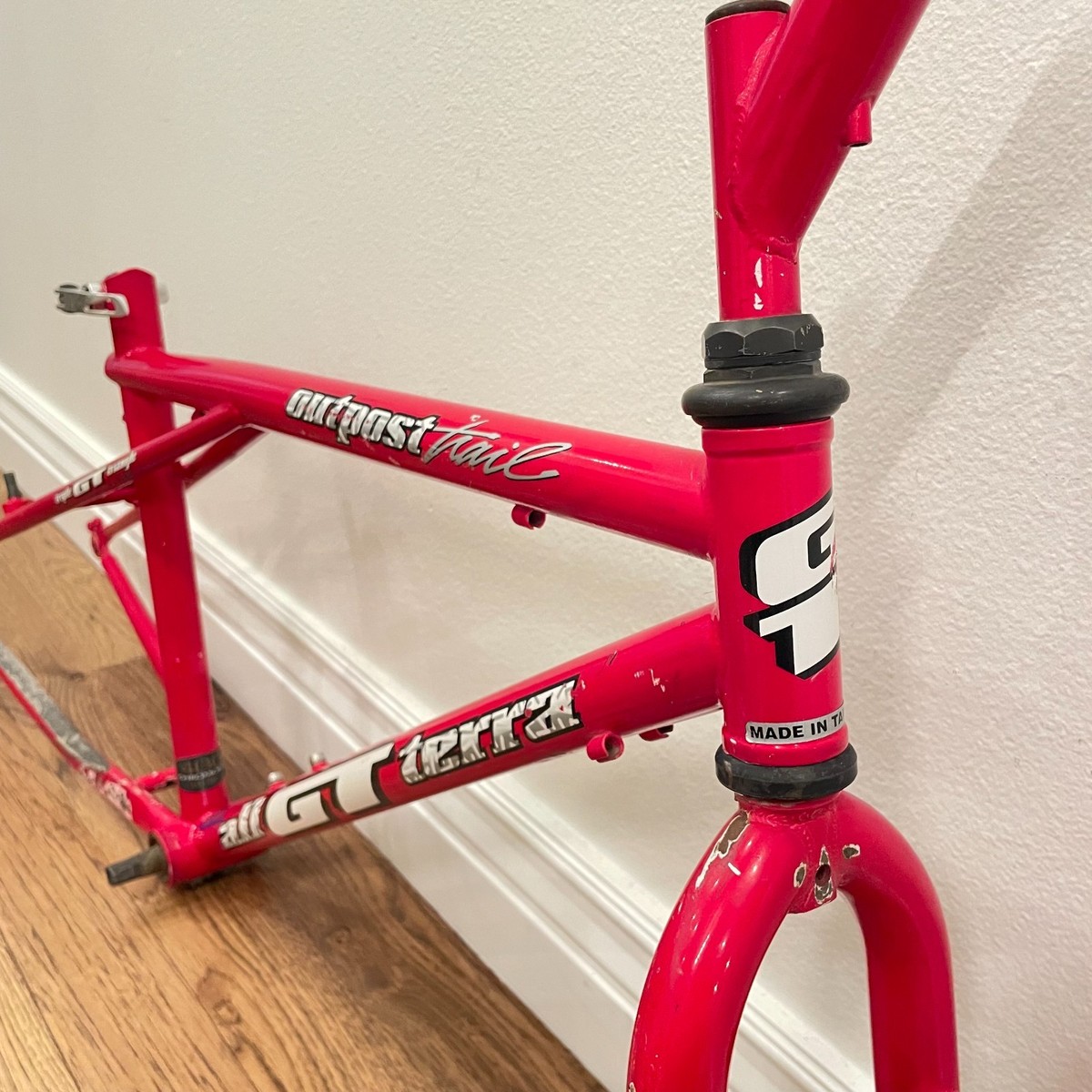Vintage Gt All-terra Outpost Trail Mtb Frame Red MTB Steel Small