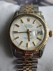 Rolex Oyster Perpetual Datejust 1601 Jubilee Acrylic Two-Tone 36mm Watch