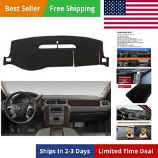 Dashboard Cover for 2007-2014Chevy Chevrolet Suburban/Tahoe, Yukon,Avalanche ...