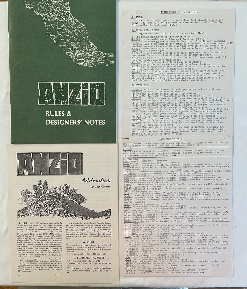 Anzio: The Struggle for Italy – 1943-1945 Avalon Hill 3rd ed 1978 UNPUNCHED VG+ - Image 2 of 4